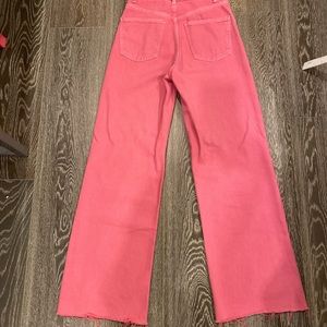 Wide Legged Pink Jeans